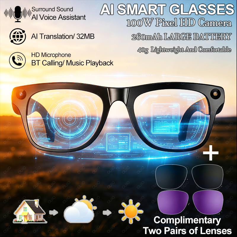 Smart Glasses Lens - 2026 New AI Smart Translation Glasses