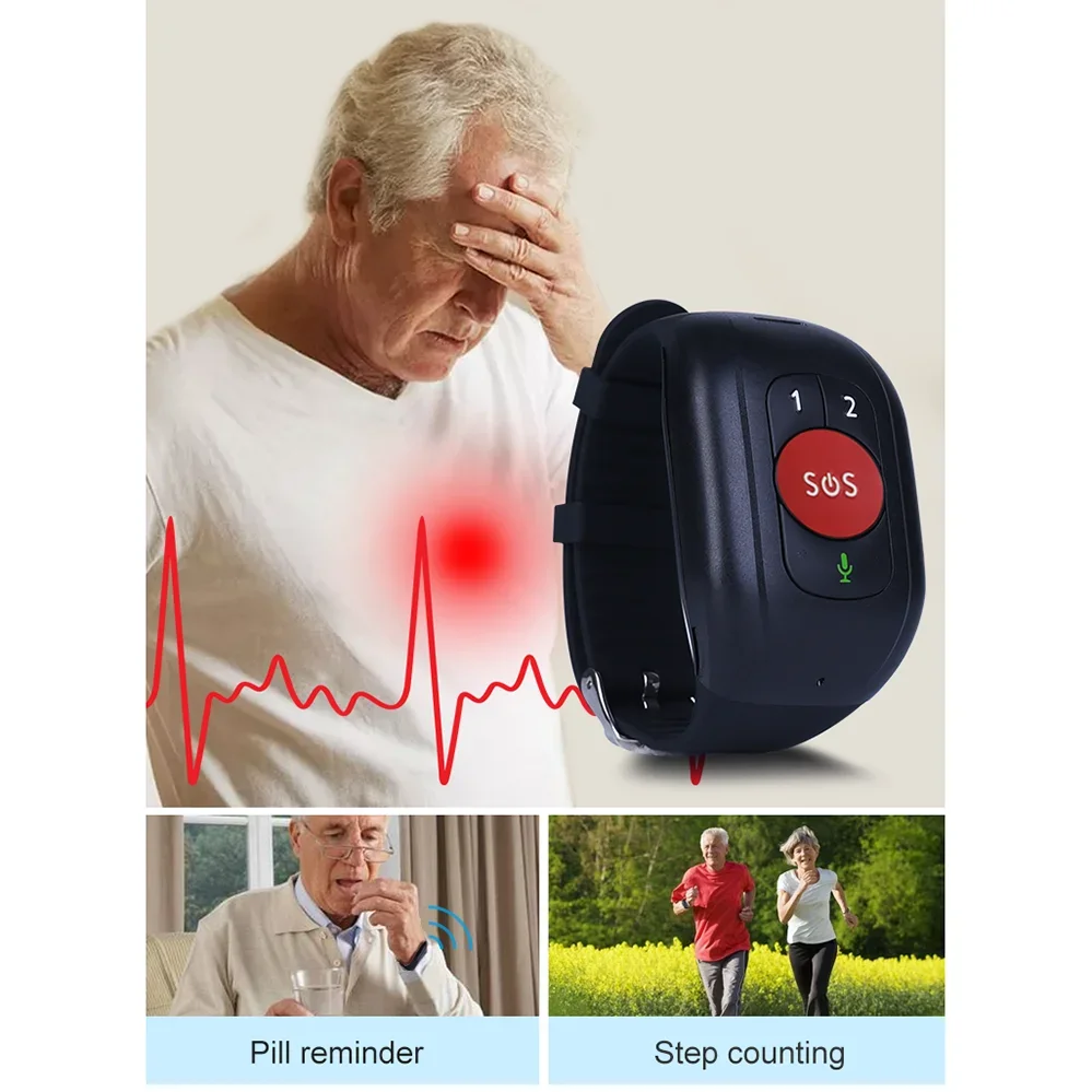 Elderly 4G LTE SOS Watch GPS T – Fall Detection Watch Bewertung und Preis