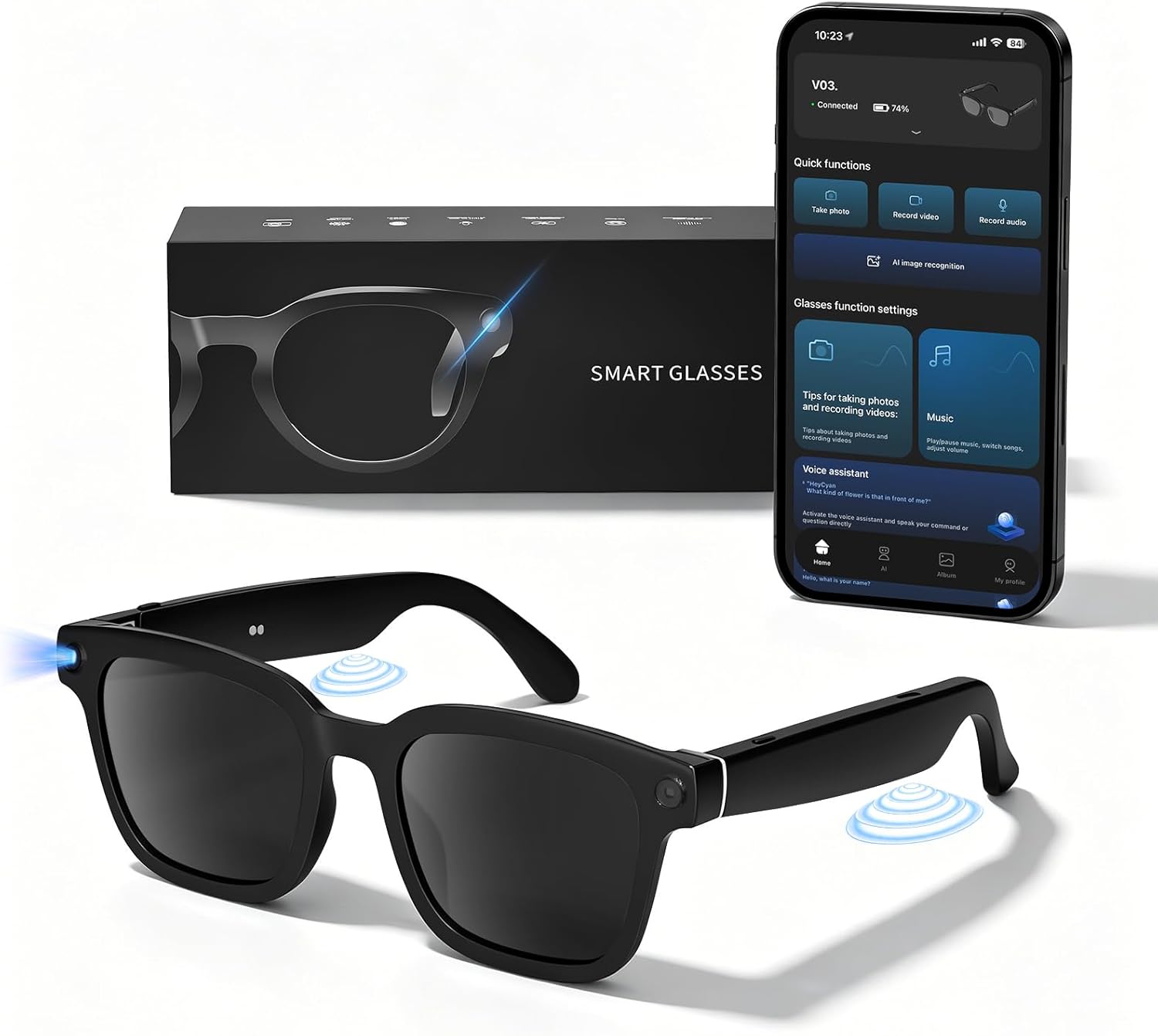 HD Camera Bluetooth Smart Glas – Smart Glasses Lens Bewertung und Preis