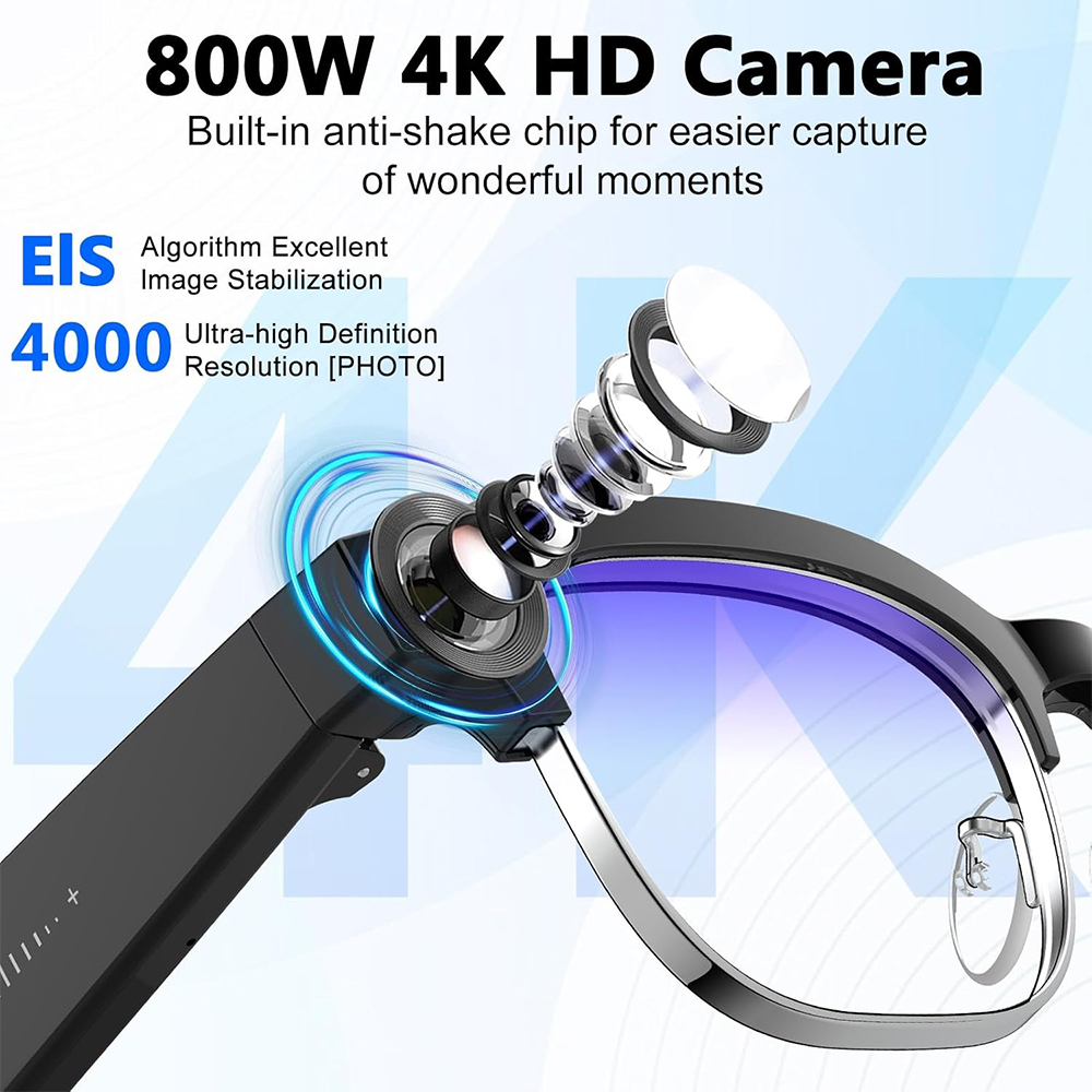 4K Smart AI Glasses 8MP Camera – Smart Glasses Lens Bewertung und Preis