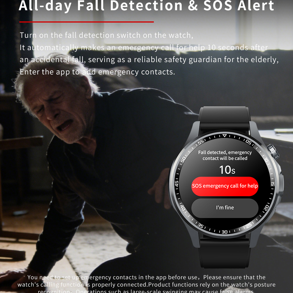 Men Smart Watch All Day Fall D – Fall Detection Watch Bewertung und Preis