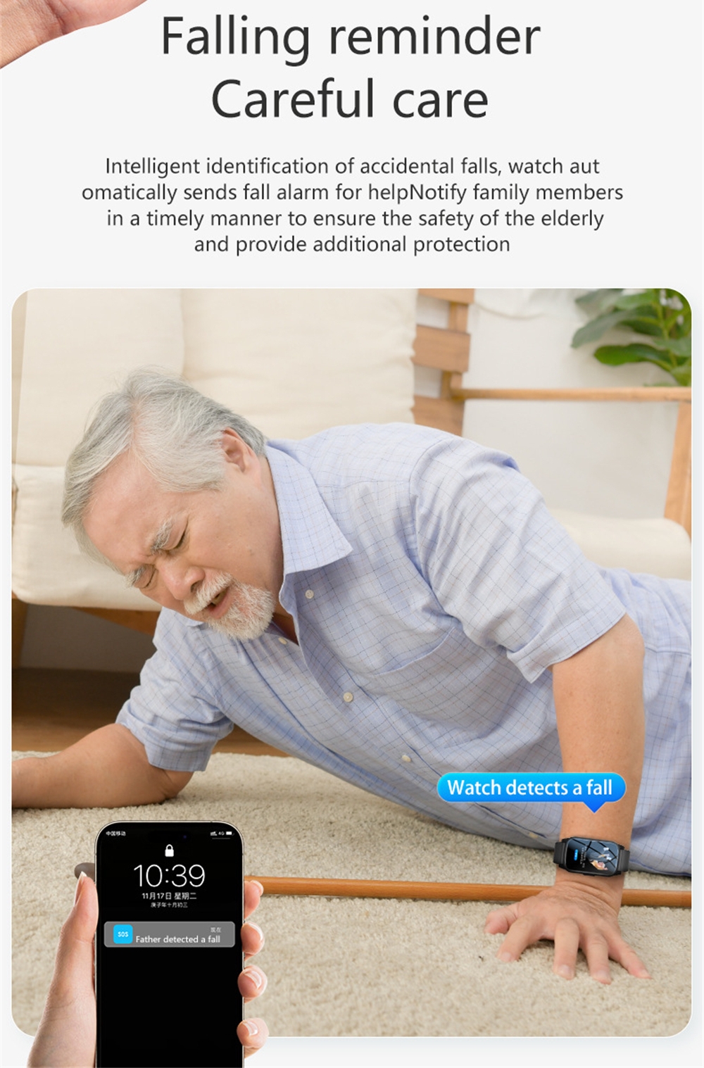 Elderly Smart Watch For Senior – Fall Detection Watch Bewertung und Preis