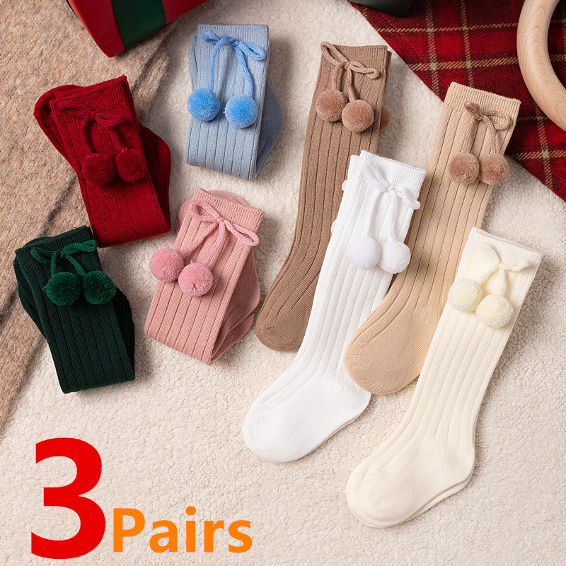 3Pairs/Lot Baby Ball Knee High – Baby Sock Oximeter Bewertung und Preis