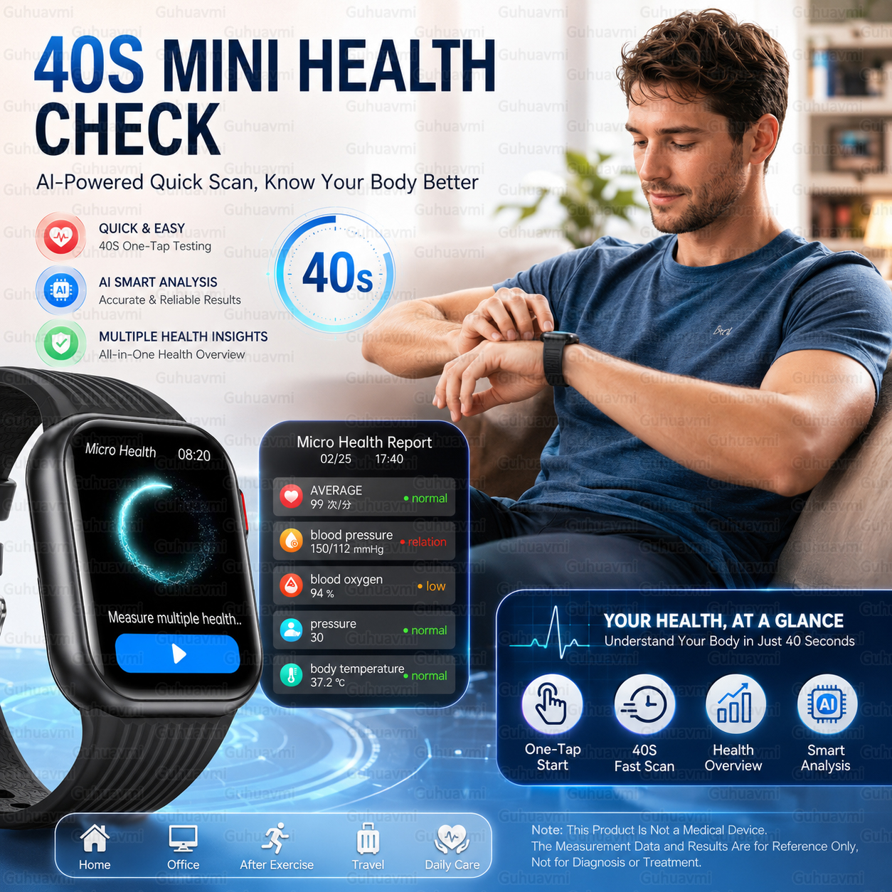 Air Pump Smartwatch Accurate B – Fall Detection Watch Bewertung und Preis